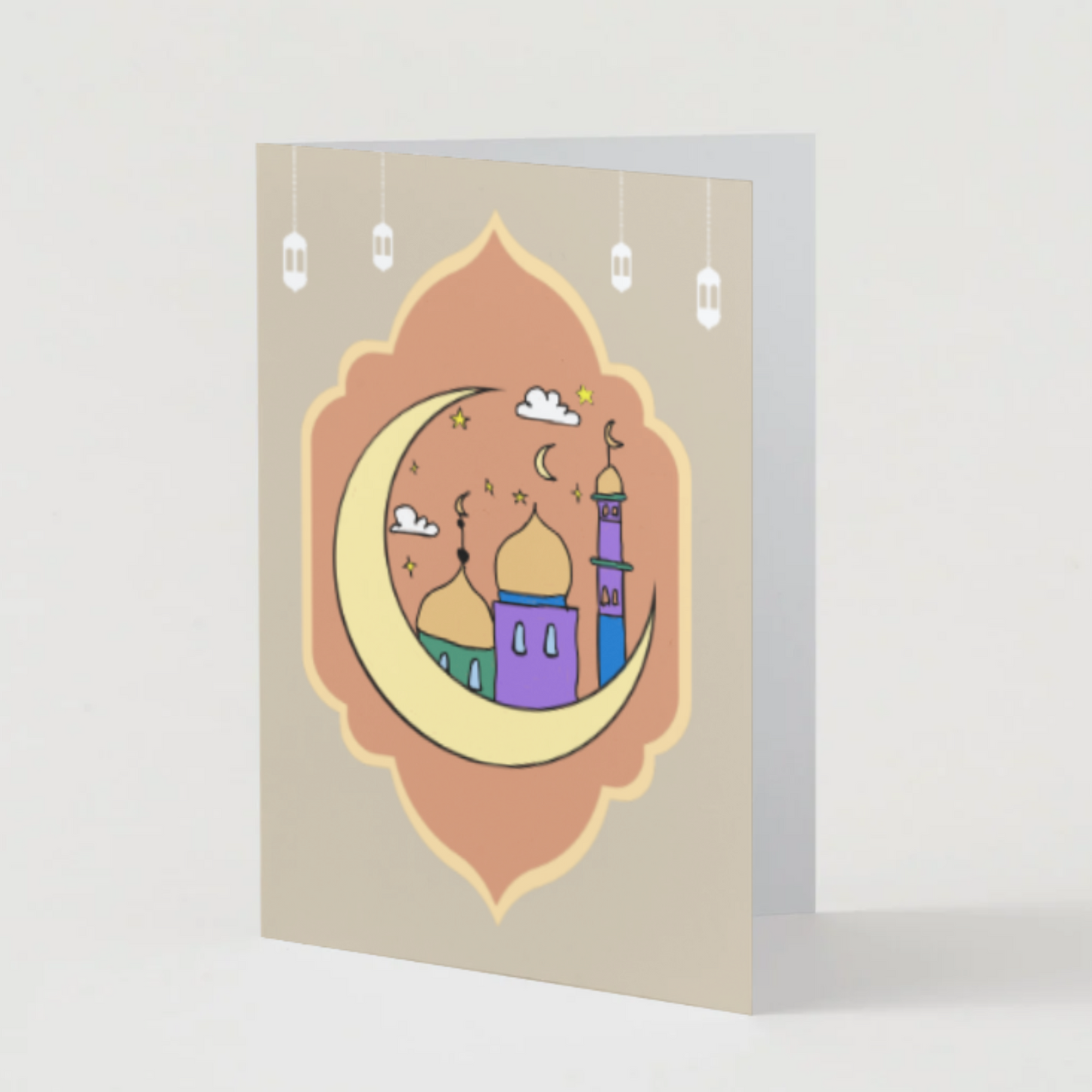 Moon & Mosque - Brown