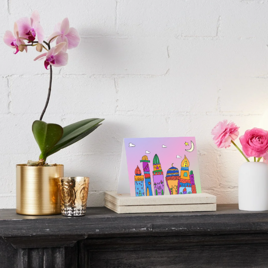 Ramadan / Eid Card (Mosques & Sunset)