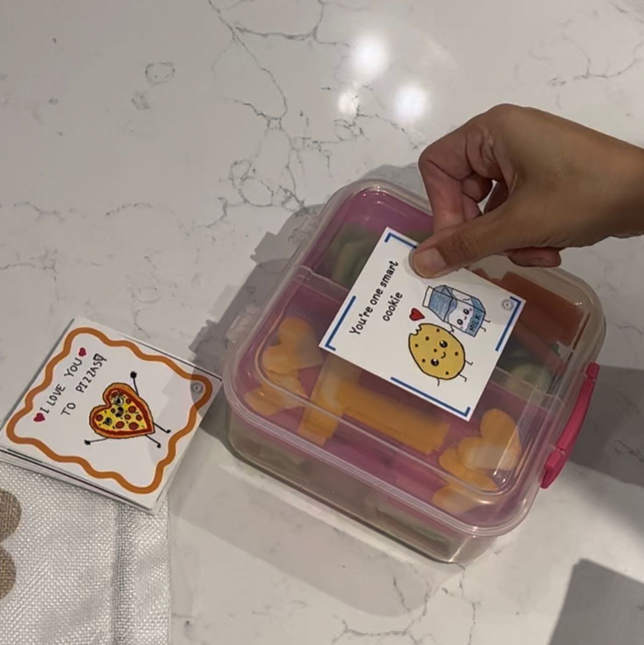 50 unique hand-drawn delightful, personalized notes designed to bring joy and encouragement to your child's lunch. Each note features cheerful messages and fun illustrations that inspire smiles and foster a sense of connection, no matter the distance.