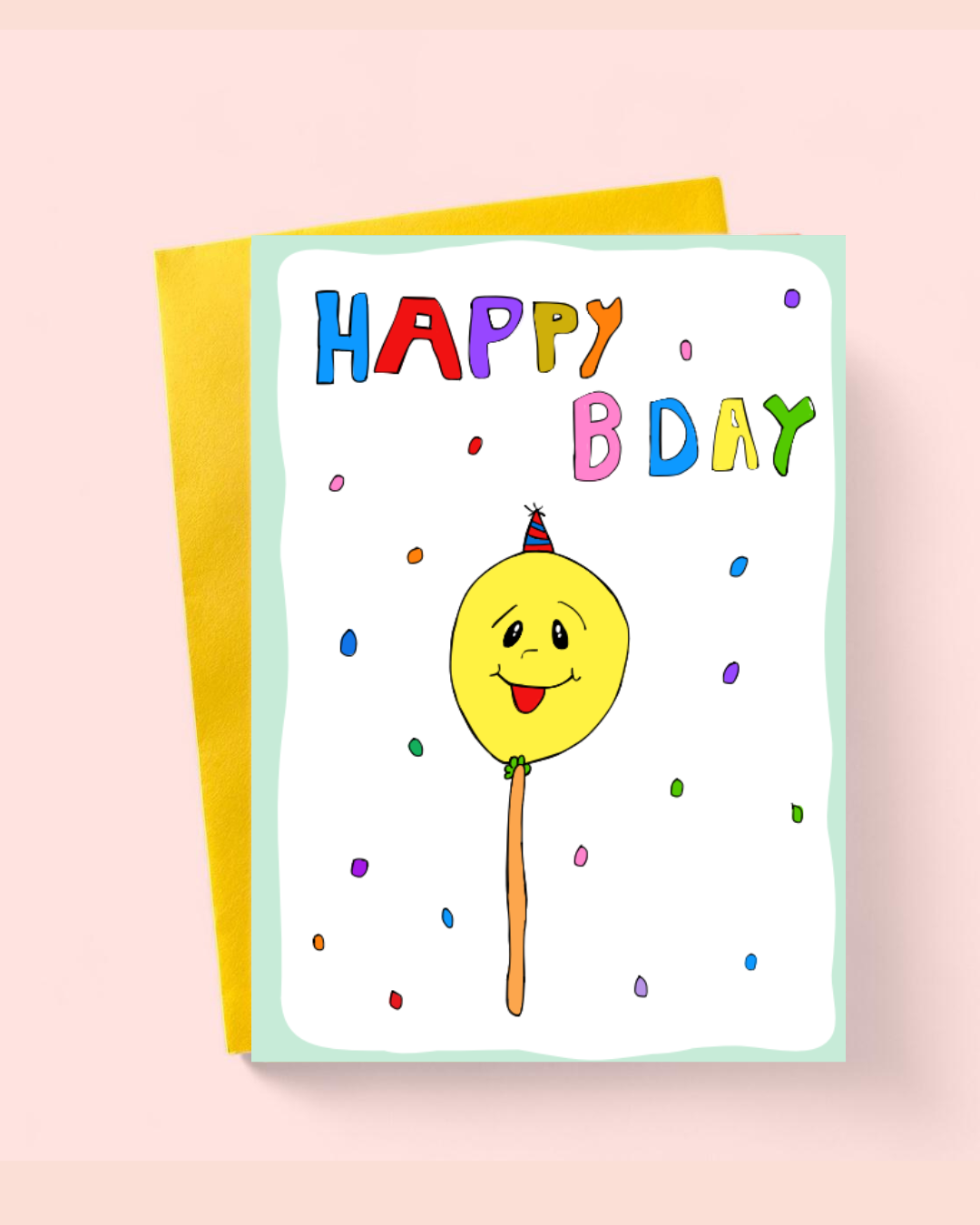 Happy Bday - Single Balloon